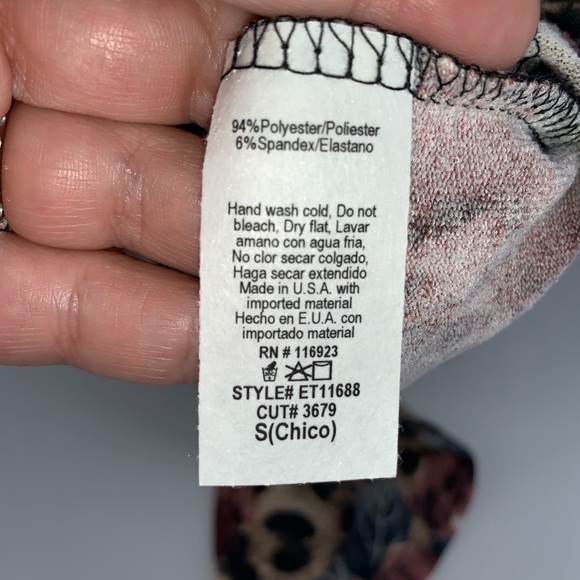 Entro Animal Print & Floral Oversized Front Tie - Picture 6 of 6